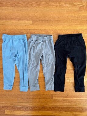 Cat & Jack 3-Pack Leggings - Light Blue, Gray, Black